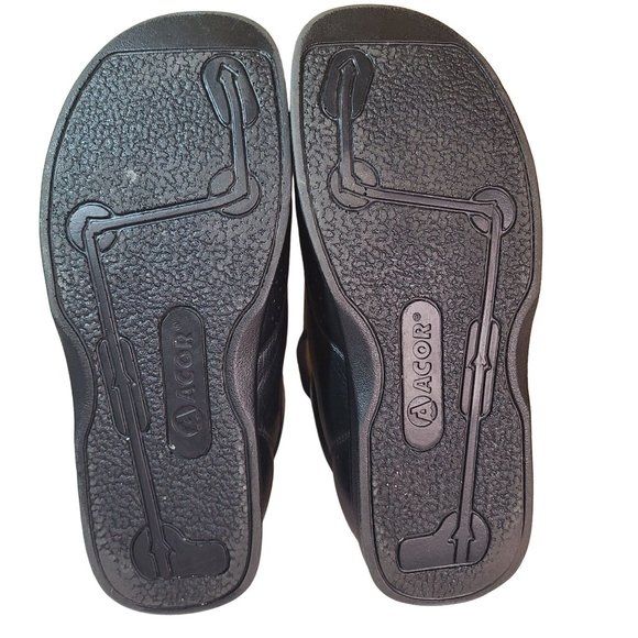 Acor Womens Comfort Walking Shoe Tandem Close Black Size 9.5 - Picture 5 of 10
